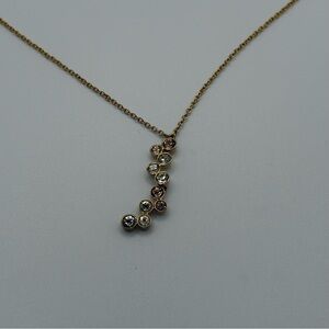 Swarovski Crystal Necklace Gold and Crystal